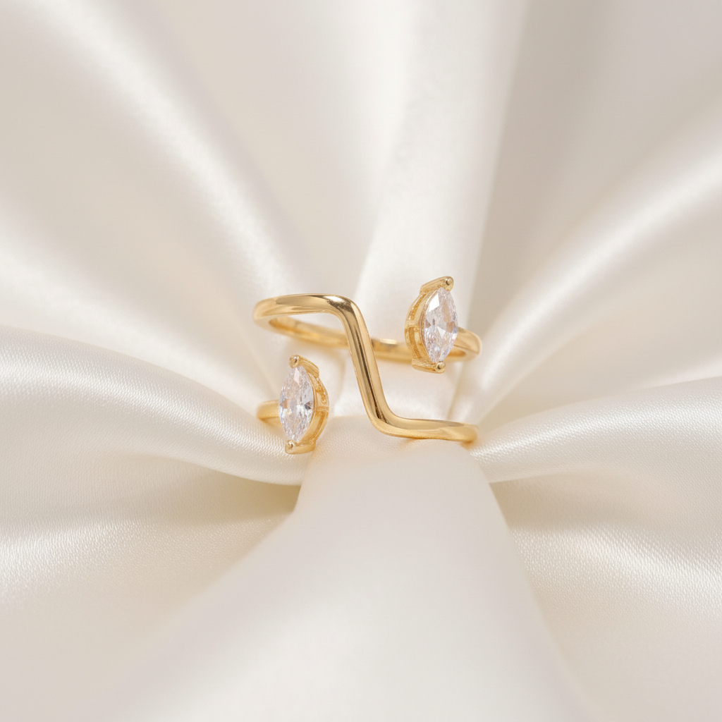 Trove Colombo Halley 18K gold-plated copper ring