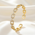 Trove Colombo Vespera bracelet featuring a gold-tone copper chain design with sparkling synthetic cubic zirconia.